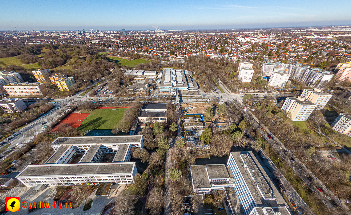 07.02.2023 - Luftbilder vom Haus für Kinder Mütterberatung in Neuperlache